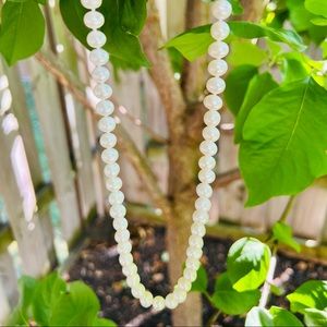 NATURAL pearls with a solid 14k gold clasp!